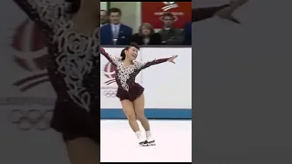 Midori Ito.First woman to land a triple Axel in the Olympics (1992).
