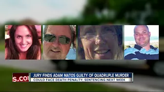Adam Matos found guilty of murdering his ex-girlfriend, her parents & her new boyfriend