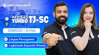 🚀 REVISÃO TURBO | CONCURSO TJ-SC | SÁBADO - TARDE