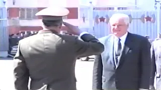 Boris Yeltsin visit Yaroslavl Military College in 1996 Russian Anthem