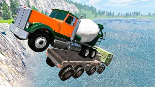 Water Car Splashes and Off Road Crashes #43 - BeamNG DRIVE | SmashChan