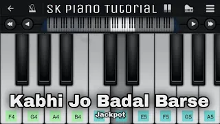 Kabhi Jo Badal Barse - Jackpot | EASY Piano Tutorial | Arijit Singh