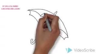 How to Draw an Umbrella / Как нарисовать Зонтик