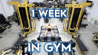 Living 1 Week Straight in Gym Challenge