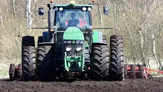 John Deere 8530 spring seeding w/ Horsch Pronto 6 DC Seeder | Pure Sound | Danish Agriculture