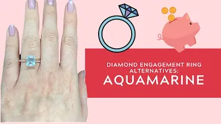 Diamond Engagement Ring Alternative: Aquamarine 💍