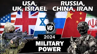 USA UK Israel vs Russia China Iran Military Power 2024