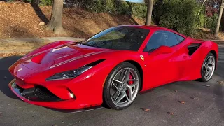 The 2020 Ferrari F8 Tributo:  Test Drive, Engine Sound, And Walk Around.