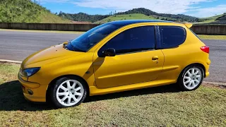 PEUGEOT 206 2.0 16V XU10J4RS MOSTRANDO A DIFERENÇA ENTRE UM CARRO A COMBUSTÃO E OUTRO ELÉTRICO 🦁🫢⚡️