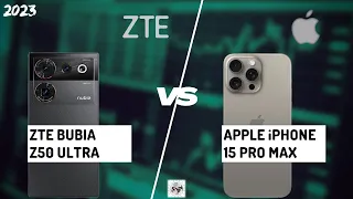 ZTE NUBIA Z50 ULTRA VS iPHONE 15 PRO MAX