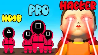 NOOB vs PRO vs HACKER in Don't Move Challenge (Squid Game)