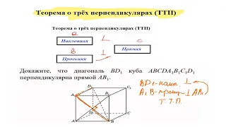 Урок 5. Самая простая теорема о Трёх перпендикулярах. Стереометрия с нуля.