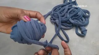 How to make T-shirt yarn for doormat/crochet rugs/Carpets ,T-shirts recycling ideas ,DIY hacks,reuse