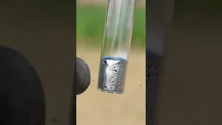 boiling mercury #mercury #boiling #silver #science #bluebox #shorts #chemistry #liquid #nasa #nitro