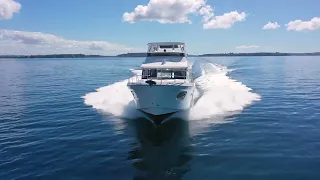 Swift trawler on the Hauraki Gulf