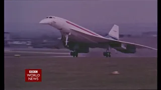 50th anniversary of 1st British flight of Concorde (UK) - BBC News - April 2019