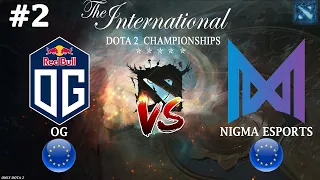 РЕАЛЬНАЯ ДОТА ПОДЬЕХАЛА! | OG vs Nigma #2 (BO3) The International 10