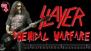 Slayer - Chemical Warfare (🔴Bass Tabs | Notation) @ChamisBass  #slayerbass #chamisbass  #basstabs