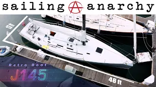 Sailboat tour of a J145 - EP25 #retroboat - With #sailinganarchy Scot Tempesta #sailing