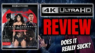 BATMAN V SUPERMAN DAWN OF JUSTICE(2016) 4K UHD ULTIMATE EDITION MOVIE REVIEW - Does BVS Really Suck?