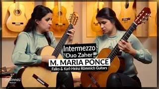 Duo Zaher play Intermezzo by Manuel Maria Ponce on Falko & Karl Heinz Römmich Guitars