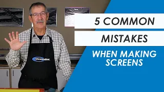 5 Screen Making Mistakes To Avoid | Chromaline Screen Print Products