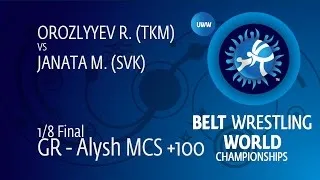 1/8 GR - Alysh MCS +100: R. OROZLYYEV (TKM) df. M. JANATA (SVK) by FALL, 5-0