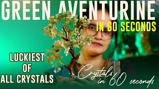 Green Aventurine in 60 Seconds | THE LUCK STONE | Crystal in 60 Seconds | The Last Monk