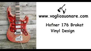 1964 Hofner 176 Near Mint Extremely Rare 1960s Hofner Design Vinyl Covering Hand Made in Germany