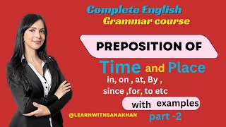 #preposition /Preposition of time/#preposition of place/ @learnwithsanakhan |English grammar course