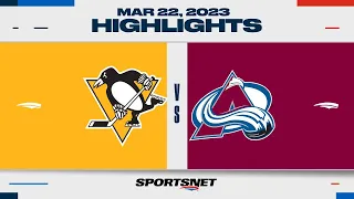 NHL Highlights | Penguins vs. Avalanche - March 22, 2023