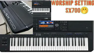 How to set worship on piano Yamaha PSR-SX700 and SX900💜💜So lovely and easy.