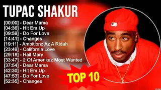 Tupac Shakur 2023 MIX ~ Top 10 Best Songs ~ Greatest Hits ~ Full Album