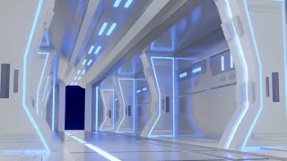 3d Sci fi corridor using blender