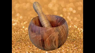 woodturning~mortar and pestle
