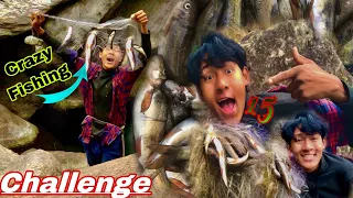 Crazy Fishing Challenge in Mountain River🥹Biggest Danger & Adventure Challenge ☠️