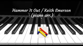 Hammer It Out / Keith Emerson (piano cover)