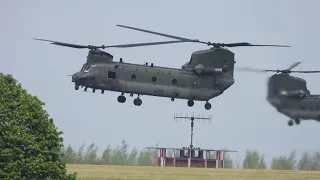 2 x RAF CH47 chinooks RAF Odiham