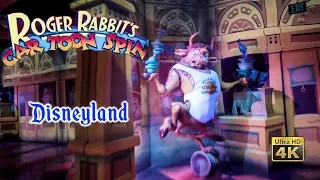 2019 Roger Rabbit's Car Toon Spin On Ride Low Light Ultra HD 4K POV Disneyland