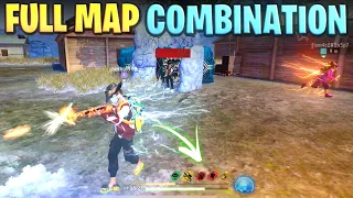 BEST  ( FULL MAP ) SKILL COMBINATION || SECRET ( BR- RANK ) CHARACTER COMBINATION IN FREE FIRE