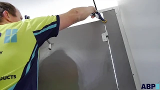 ABP Group Toilet Partition Door Installation