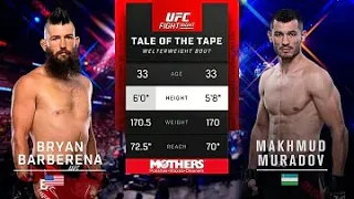 Makhmud Murodov vs Bryan Barberena | UFC Fight Night