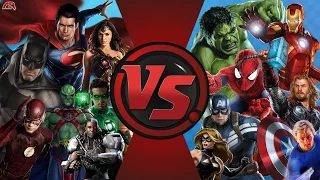 JUSTICE LEAGUE vs AVENGERS! TOTAL WAR! (DC vs Marvel) Cartoon Fight Club Episode 130