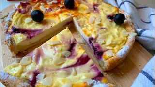 Чизкейк с Рикоттой - вкусный рецепт пирога с творогом и ягодой