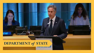 Secretary Blinken remarks at the UN Sustainable Development Goals Summit