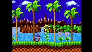 Commander X16: Demo: Sonic Green Hill Zone visuals and sound running on X16