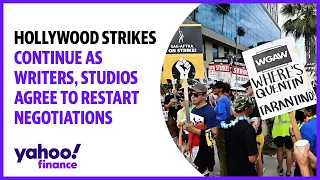 Hollywood strikes continue as writers, studios agree to restart negotiations