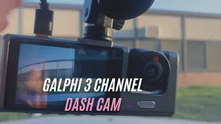 Galphi 3 Channel Dash Cam Review: GREAT 1080P Dash Cam Front and Rear