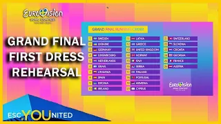 Eurovision 2024: GRAND FINAL- First Dress Rehearsal Live Stream Discussion