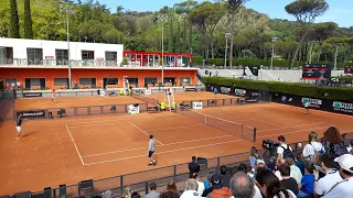 Internazionali Tennis Roma 2022 - Wawrinka e Camilla Giorgi si allenano su campi 4 e 5.
